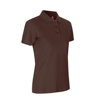 ID Damen Stretchpoloshirt 0527 Mokka