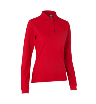 ID Damen Longsleeve Polo Stretch 0545