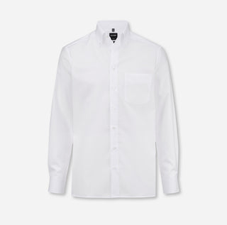 Olymp Herren Hemd 0303 Luxor Modern Fit Uni Button-Down Langarm