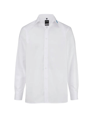 Horton Herren Hemd 6350 Luxor Modern Fit Uni New York Kent ohne Brusttasche Langarm