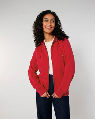 Stanley/Stella Unisex Connector Zip-thru Sweatshirt Red