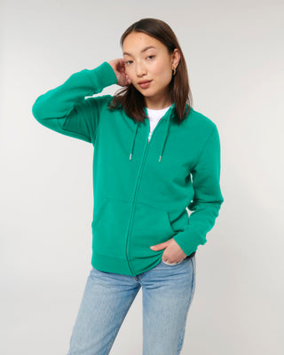 Stanley/Stella Unisex Connector Zip-thru Sweatshirt Go Green