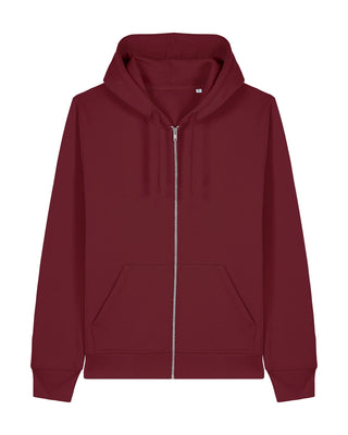 Stanley/Stella Unisex Mixer Zip-thru Hoodie STSU205 Burgundy