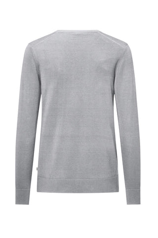 Hakro Herren/Unisex Pullover 145 Pullover Premium-Baumwolle grau meliert