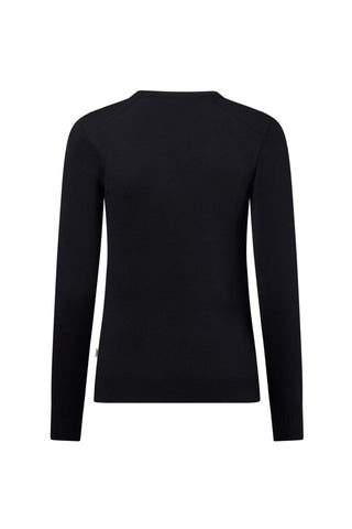 Hakro Damen Pullover 146  Pullover Merino-Wolle schwarz