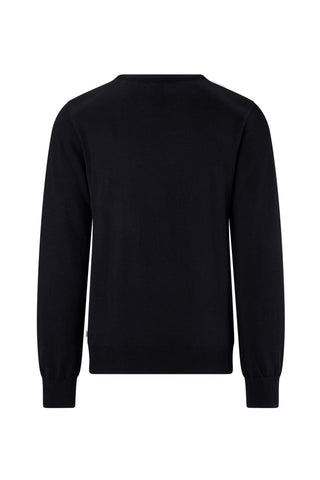 Hakro Herren/Unisex Pullover 156  Pullover Merino-Wolle schwarz