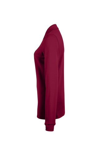 Hakro Damen Longsleeve Polo 215 MIKRALINAR® weinrot