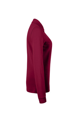 Hakro Damen Longsleeve Polo 215 MIKRALINAR® weinrot