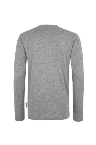 Hakro Herren/Unisex Longsleeve 278 Essential grau meliert