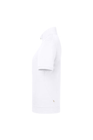 Hakro Damen Poloshirt 334  Zip-Shirt Piqué MIKRALINAR® ECO weiß