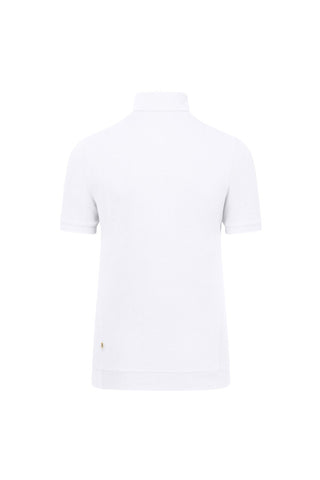 Hakro Damen Poloshirt 334  Zip-Shirt Piqué MIKRALINAR® ECO weiß