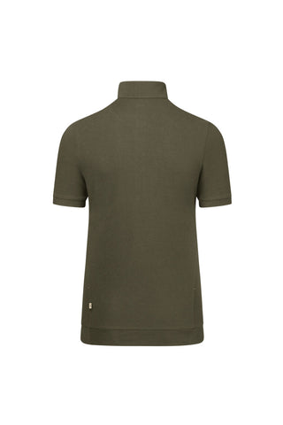 Hakro Damen Poloshirt 334  Zip-Shirt Piqué MIKRALINAR® ECO olive