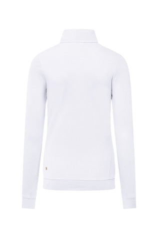 Hakro Damen Poloshirt 335  Zip-Longsleeve Piqué MIKRALINAR® ECO weiß