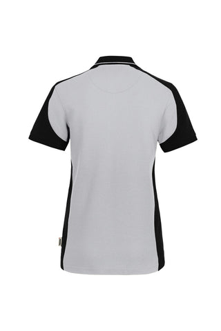 Hakro Damen Poloshirt 339  Poloshirt Contrast MIKRALINAR® ECO titan/schwarz