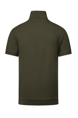 Hakro Herren/Unisex Poloshirt 534 Zip-Shirt Piqué MIKRALINAR® ECO olive