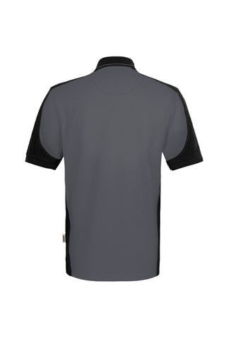 Hakro Herren/Unisex Poloshirt 539 Poloshirt Contrast  MIKRALINAR® ECO anthrazit/schwarz