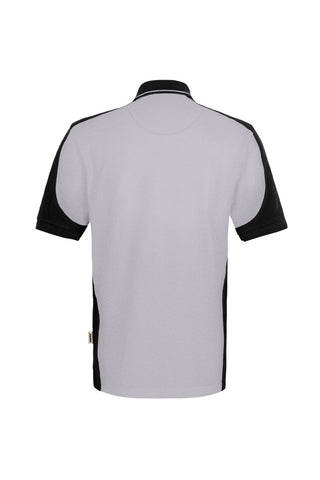 Hakro Herren/Unisex Poloshirt 539 Poloshirt Contrast  MIKRALINAR® ECO titan/schwarz