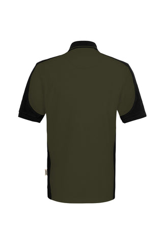 Hakro Herren/Unisex Poloshirt 539 Poloshirt Contrast  MIKRALINAR® ECO olive/schwarz