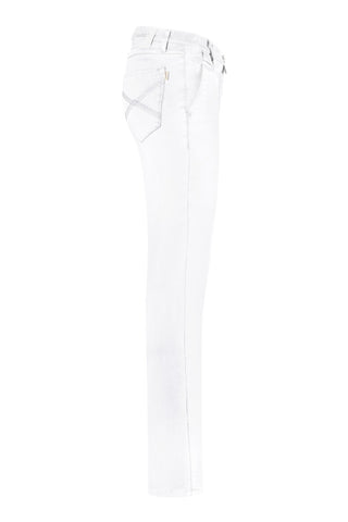 Hakro Damen Stretchhose 706  Chinohose X-Stretch weiß