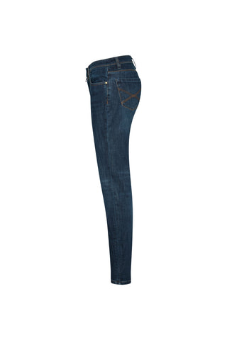 Hakro Damen Jeanshose 730 X-Stretch Eco indigo