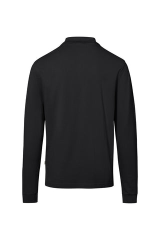 Hakro Herren/Unisex Polo 817 Pocket-Longsleeve-Polo MIKRALINAR® ECO schwarz