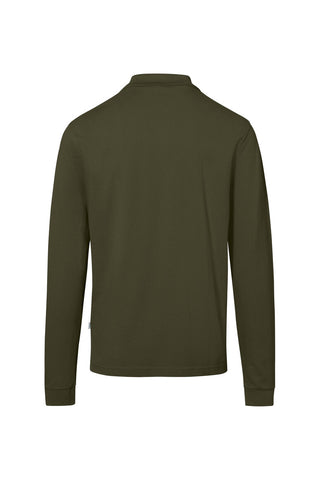 Hakro Herren/Unisex Polo 817 Pocket-Longsleeve-Polo MIKRALINAR® ECO olive