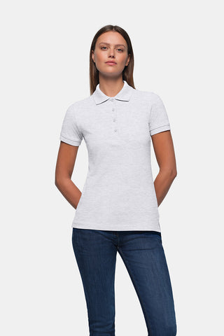 Hakro Damen Poloshirt 110 Classic ash meliert