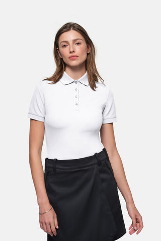 Hakro Damen Poloshirt 369 MIKRALINAR® ECO weiß