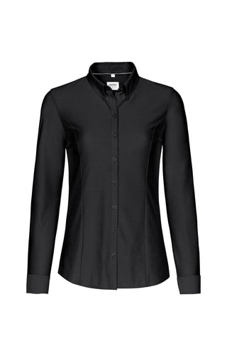 Hakro Damen Stretchbluse 129 Natural schwarz