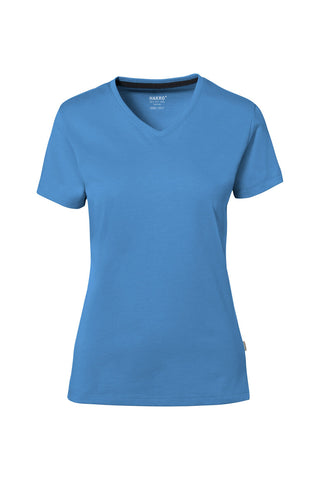 Hakro Damen V-Shirt 169 COTTONTEC® malibublau