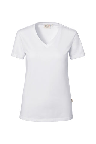 Hakro Damen Stretch V-Shirt 172 Essential weiß