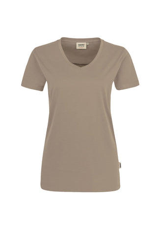 Hakro Damen V-Shirt 181 MIKRALINAR® khaki