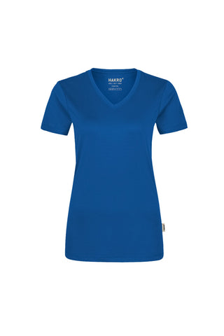 Hakro Damen V-Shirt 187 COOLMAX® royalblau