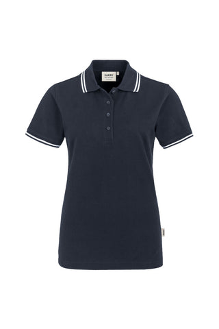 Hakro Damen Poloshirt 205 Twin-Stripe tinte/weiß