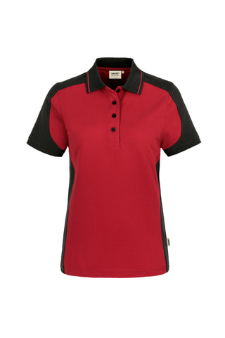 Hakro Damen Poloshirt 239 MIKRALINAR® Contrast rot/anthrazit