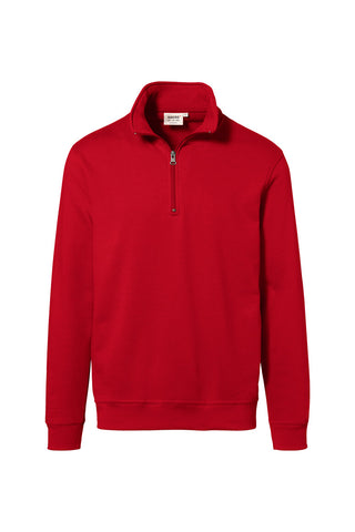 Hakro Herren/Unisex Zip-Sweatshirt 451 Premium rot