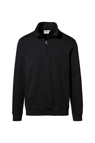 Hakro Herren/Unisex Zip-Sweatshirt 451 Premium schwarz