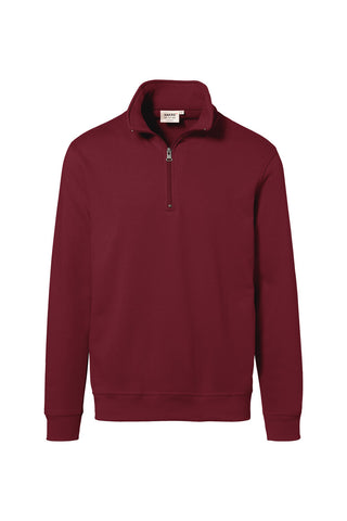 Hakro Herren/Unisex Zip-Sweatshirt 451 Premium weinrot