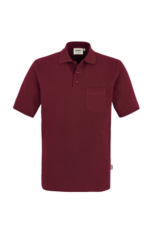 Hakro Herren/Unisex Pocket-Poloshirt 802 Essential weinrot