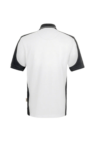 Hakro Herren/Unisex Poloshirt 839 MIKRALINAR® Contrast weiß/anthrazit