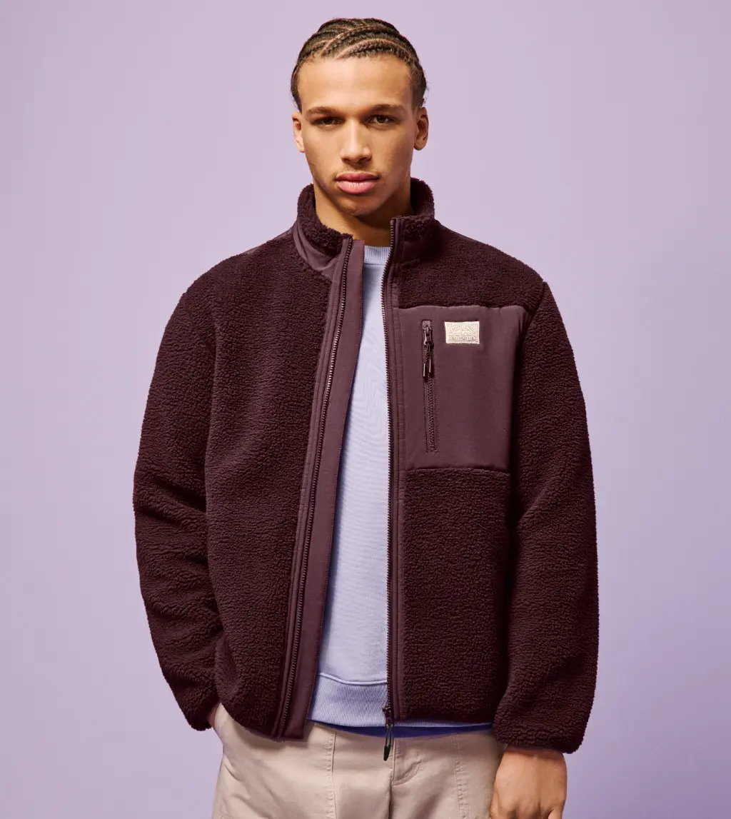 Fleecejacke Weblabel