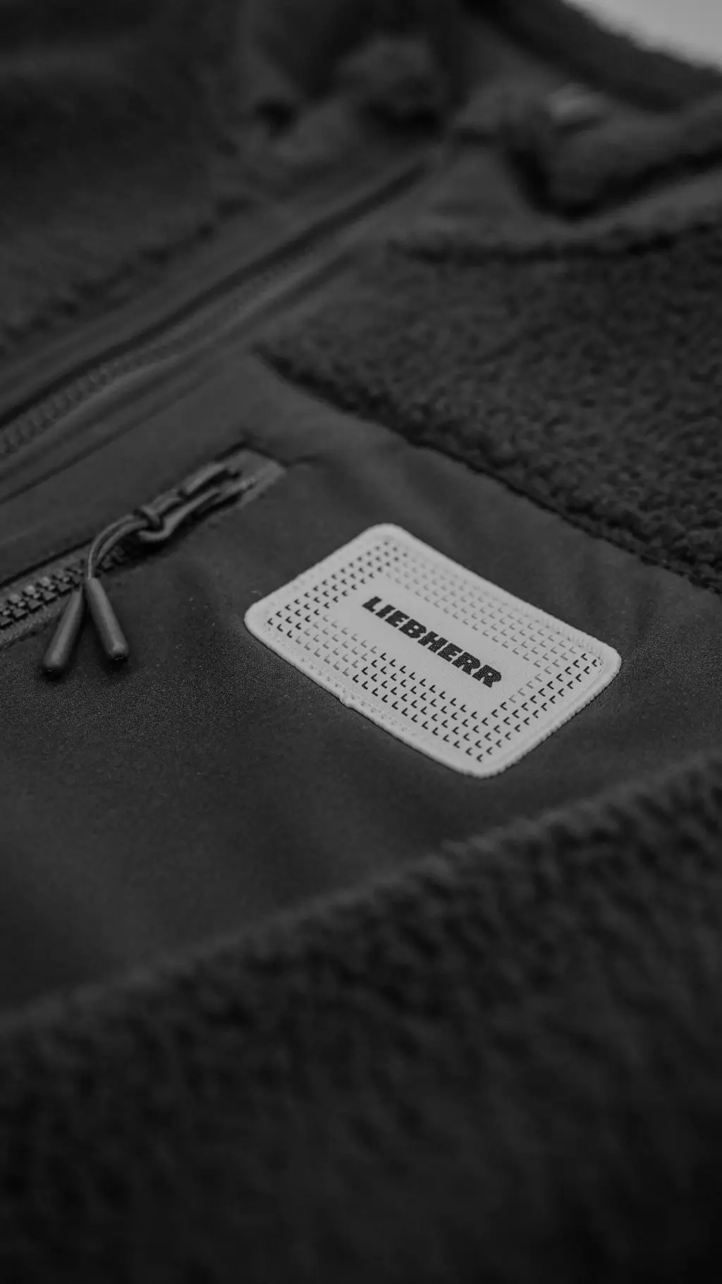 Fleecejacke mit Weblabel Liebherr