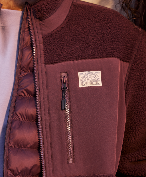 Fleecejacke Weblabel