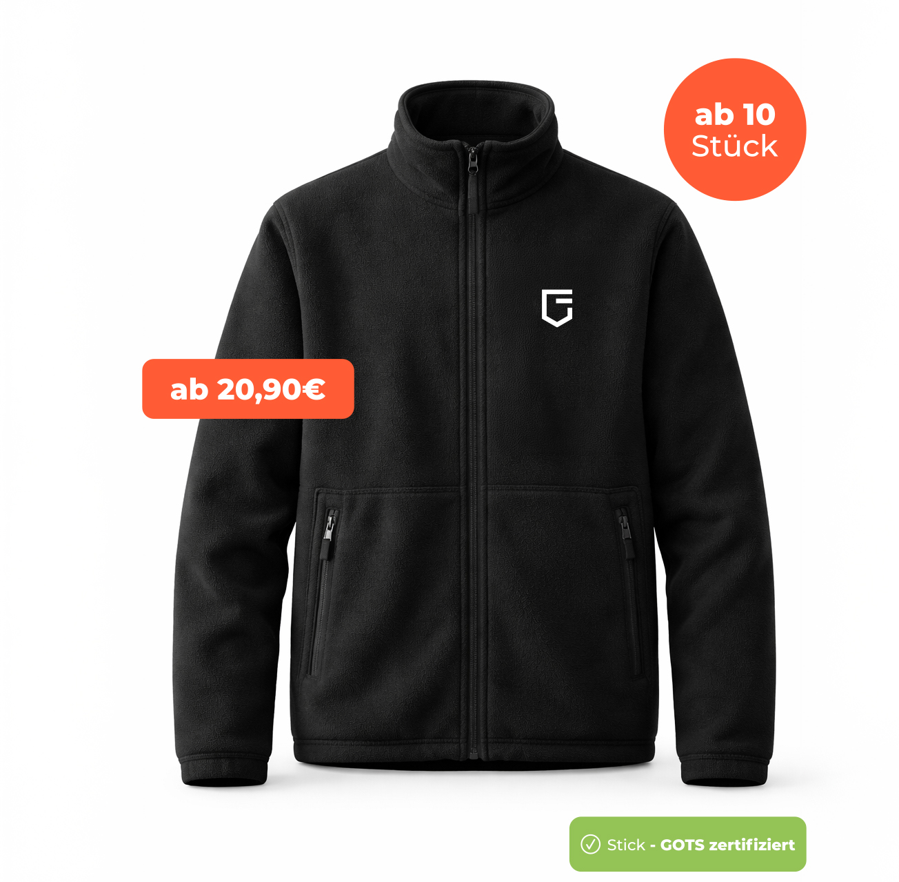 Fleecejacke Stick Textilveredler Corporate Fashion