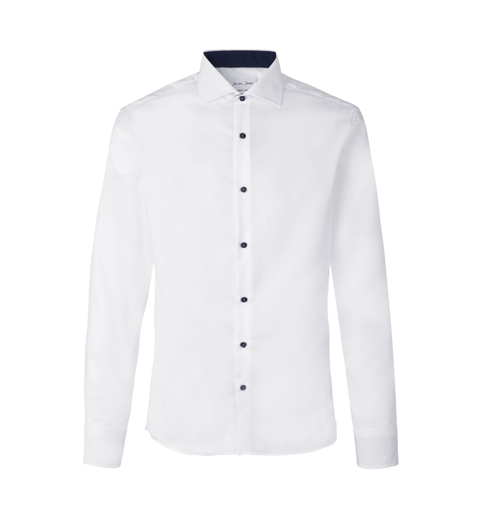 Identity SEVEN SEAS Fine Twill Contrast | slim Herren S371