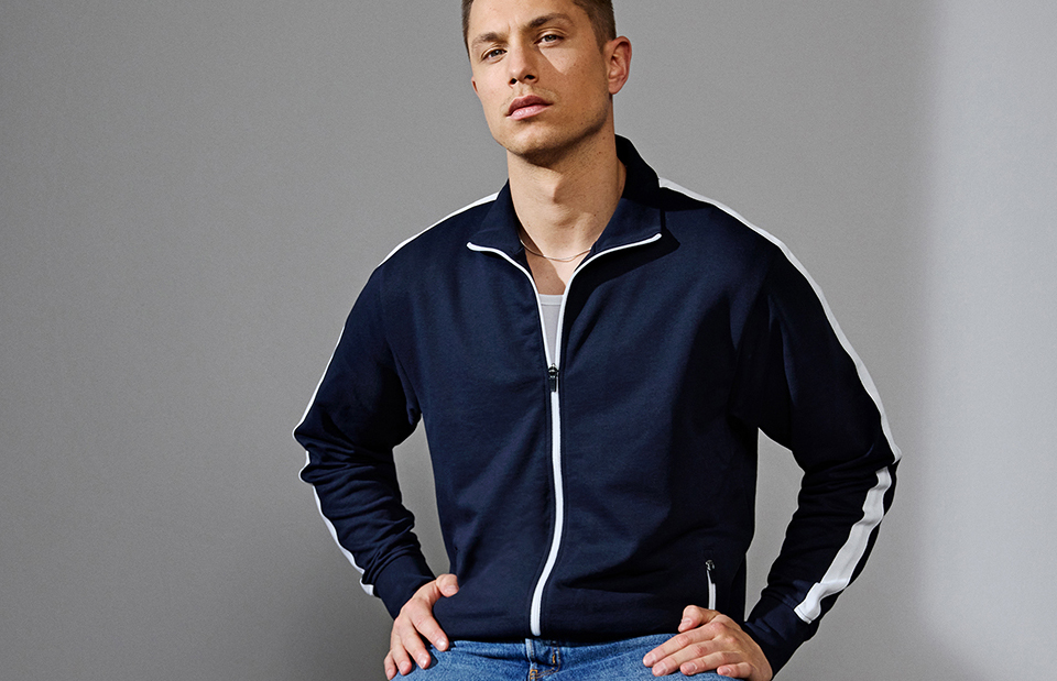 Identity Sweat-Cardigan | Kontrast Herren 0626