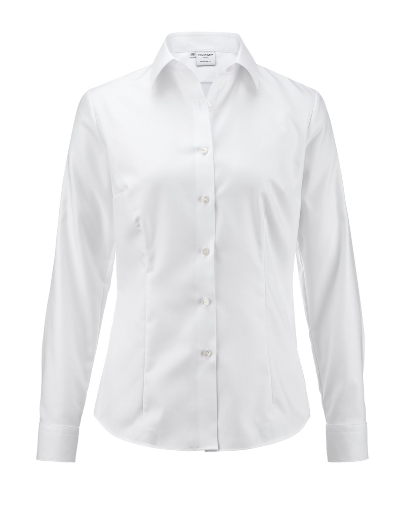OLYMP Damen Bluse 0637 Luxor Modern Fit Twill