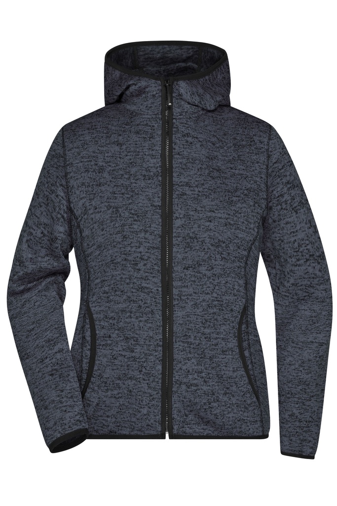 Daiber Ladies' Knitted Fleece Hoody JN588