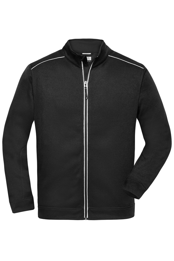 Daiber Men's Knitted Workwear Fleece Jacket - SOLID - JN898