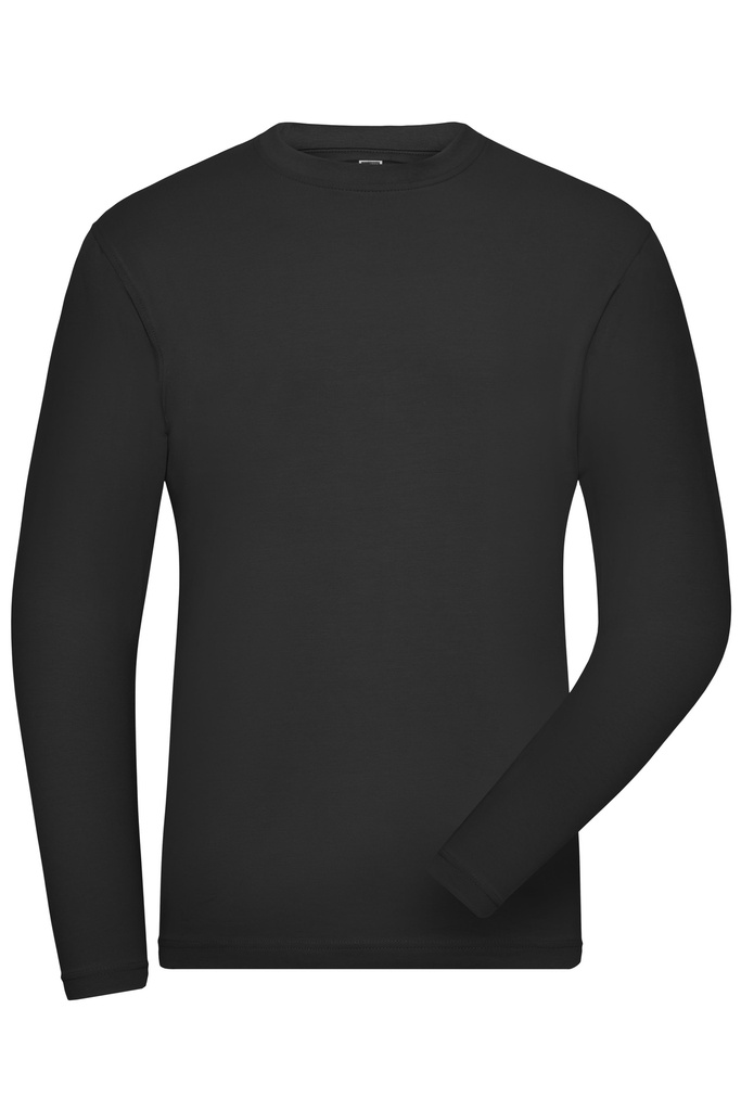 Daiber Men's ORGANIC Stretch-Longsleeve Work - SOLID -   OCS Blended JN1804